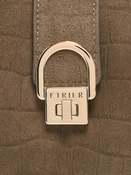 Shoulder Bag Equestre Croco Leather Etrier Beige equestre croco EECQ0143 other view 4