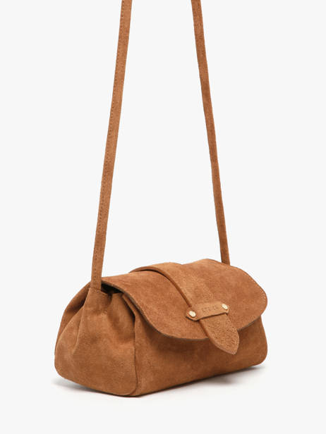 Shoulder Bag S Agnes Suede Leather Etrier Brown agnes EAGV205S other view 5