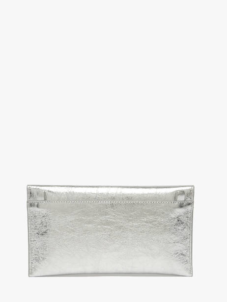 Medium Leather Paddock Clutch Bag Etrier Silver paddock TLOS1670 other view 3